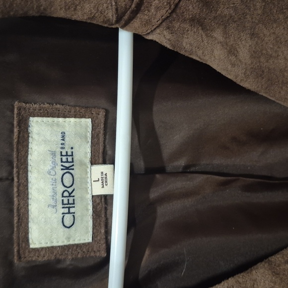 Vintage Cherokee Brown Leather Women's Blazer - Picture 3 of 9